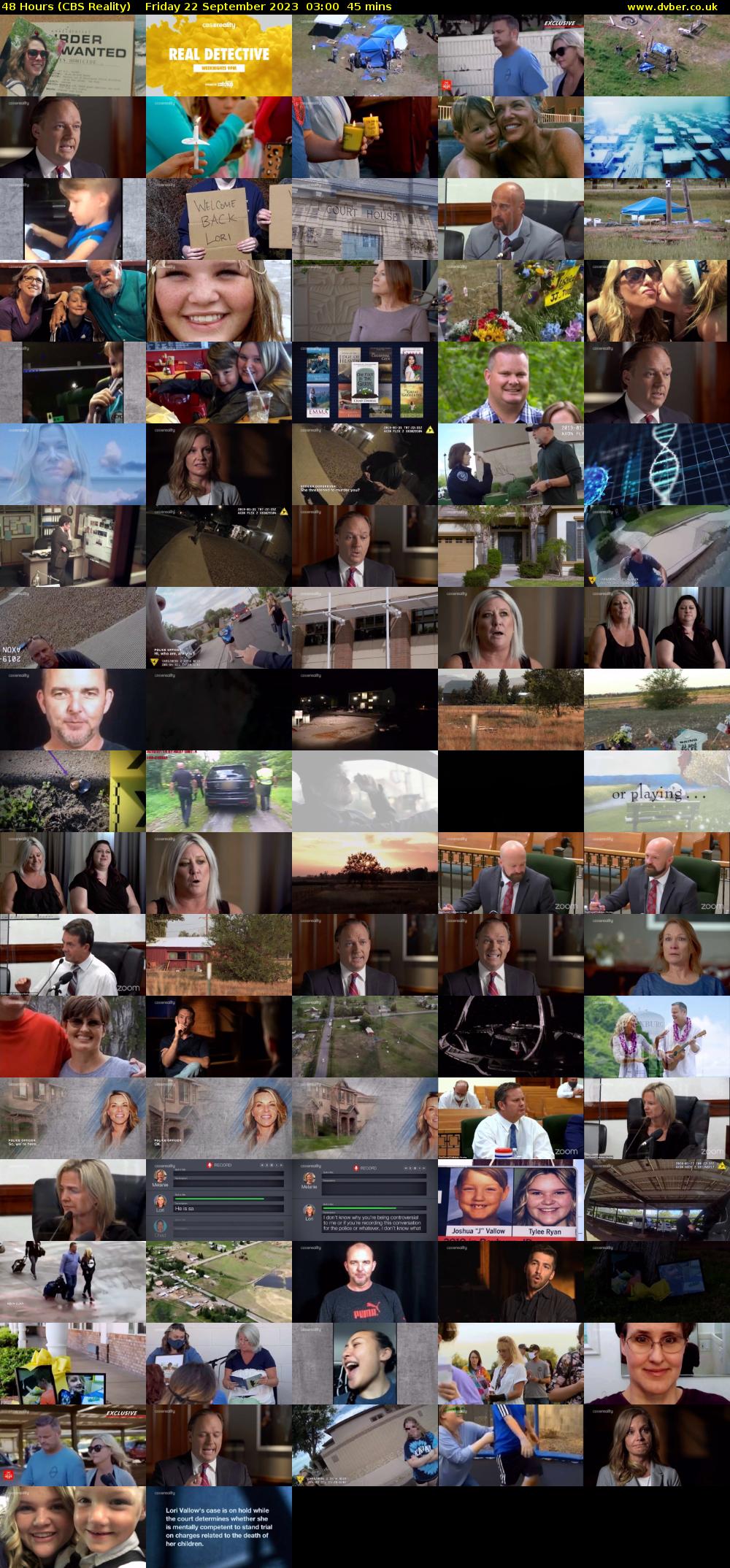 48 Hours (CBS Reality) Friday 22 September 2023 03:00 - 03:45