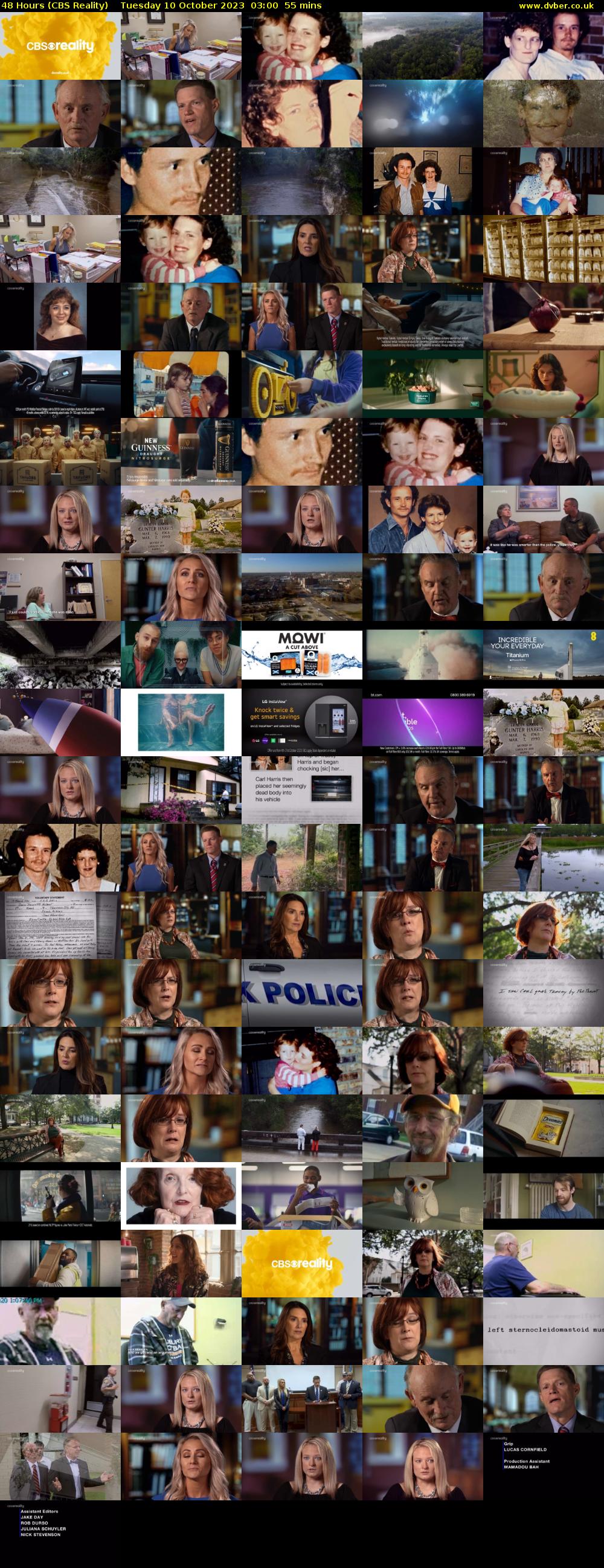 48 Hours (CBS Reality) Tuesday 10 October 2023 03:00 - 03:55