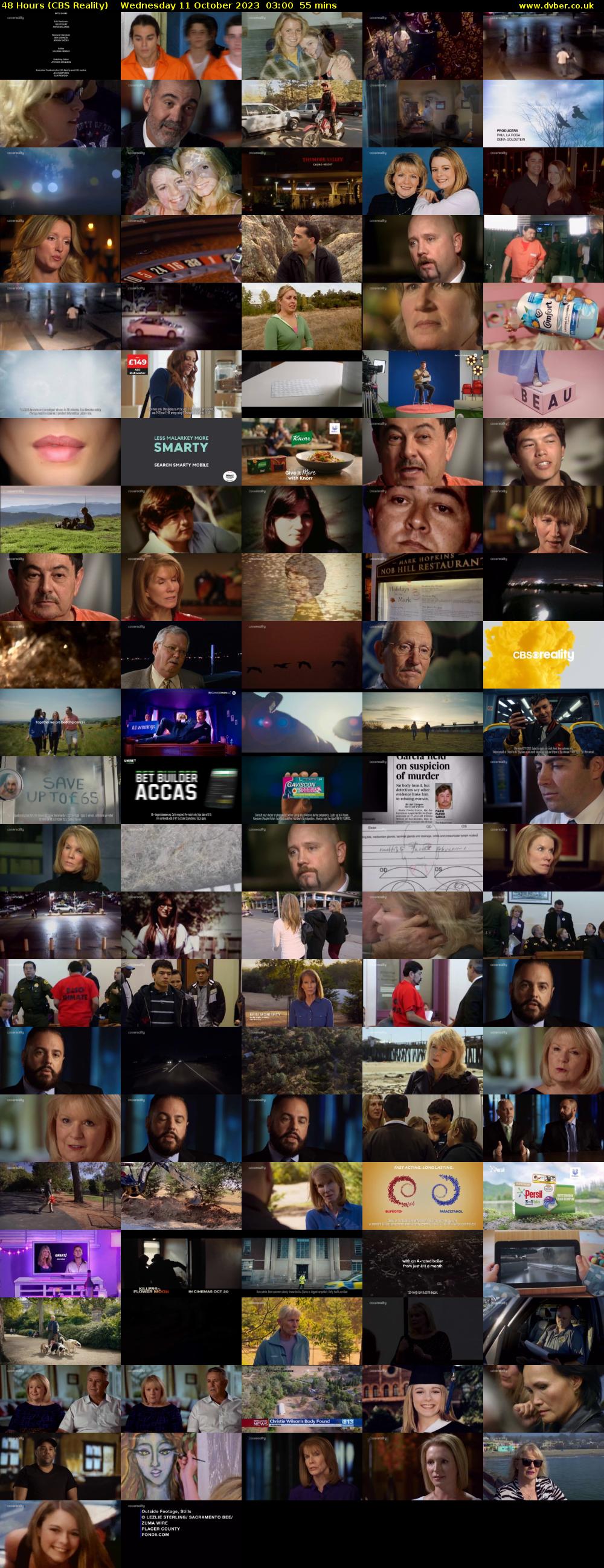48 Hours (CBS Reality) Wednesday 11 October 2023 03:00 - 03:55