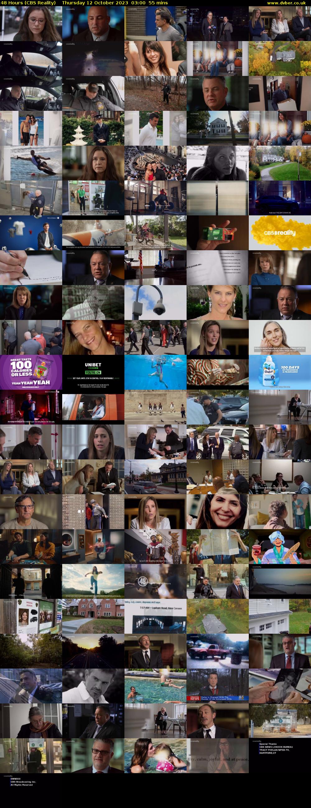 48 Hours (CBS Reality) Thursday 12 October 2023 03:00 - 03:55