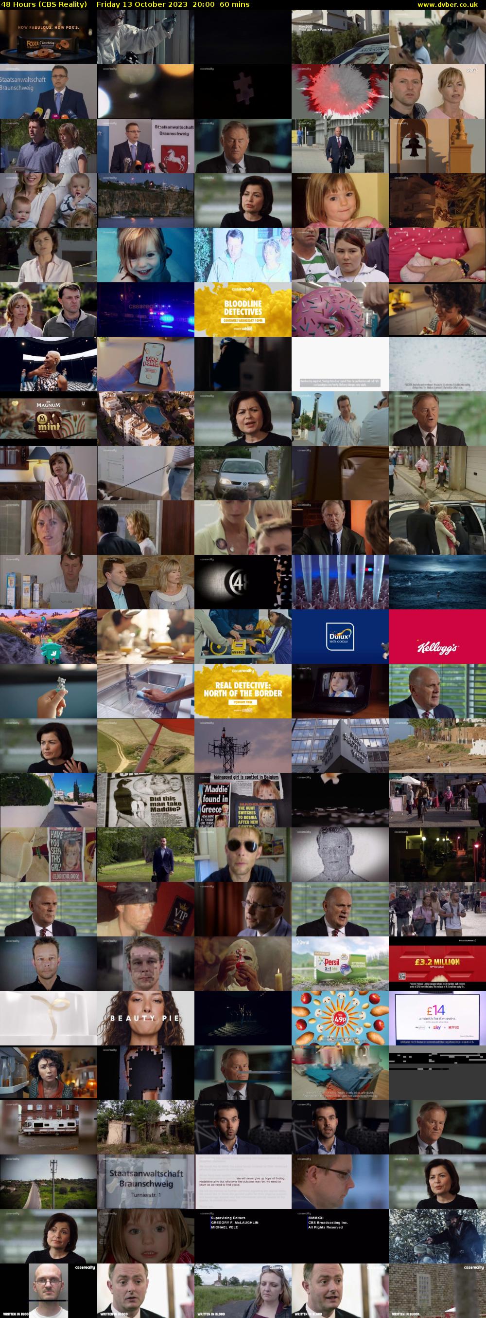 48 Hours (CBS Reality) Friday 13 October 2023 20:00 - 21:00