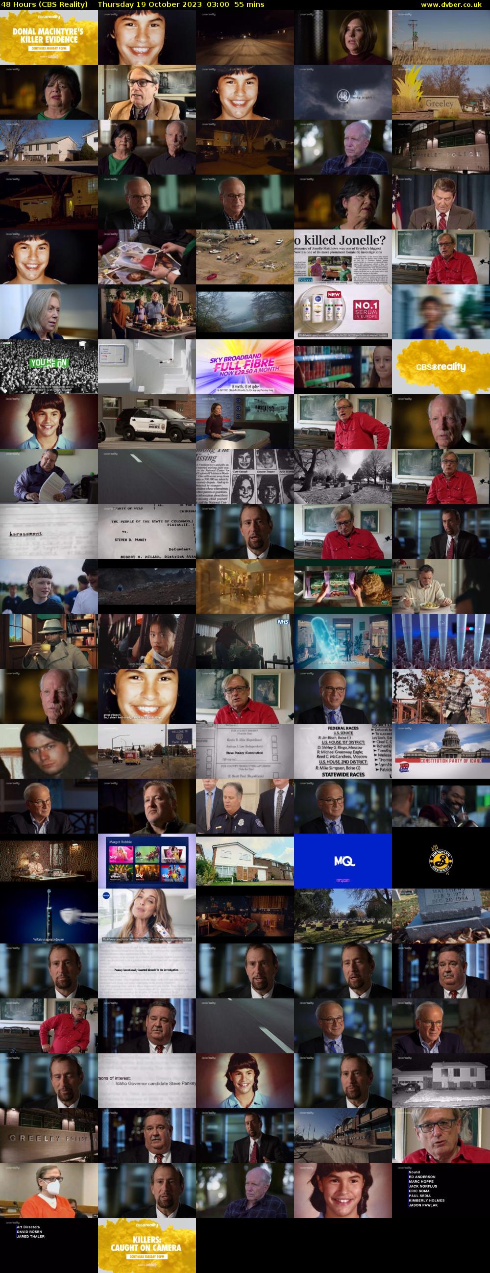 48 Hours (CBS Reality) Thursday 19 October 2023 03:00 - 03:55