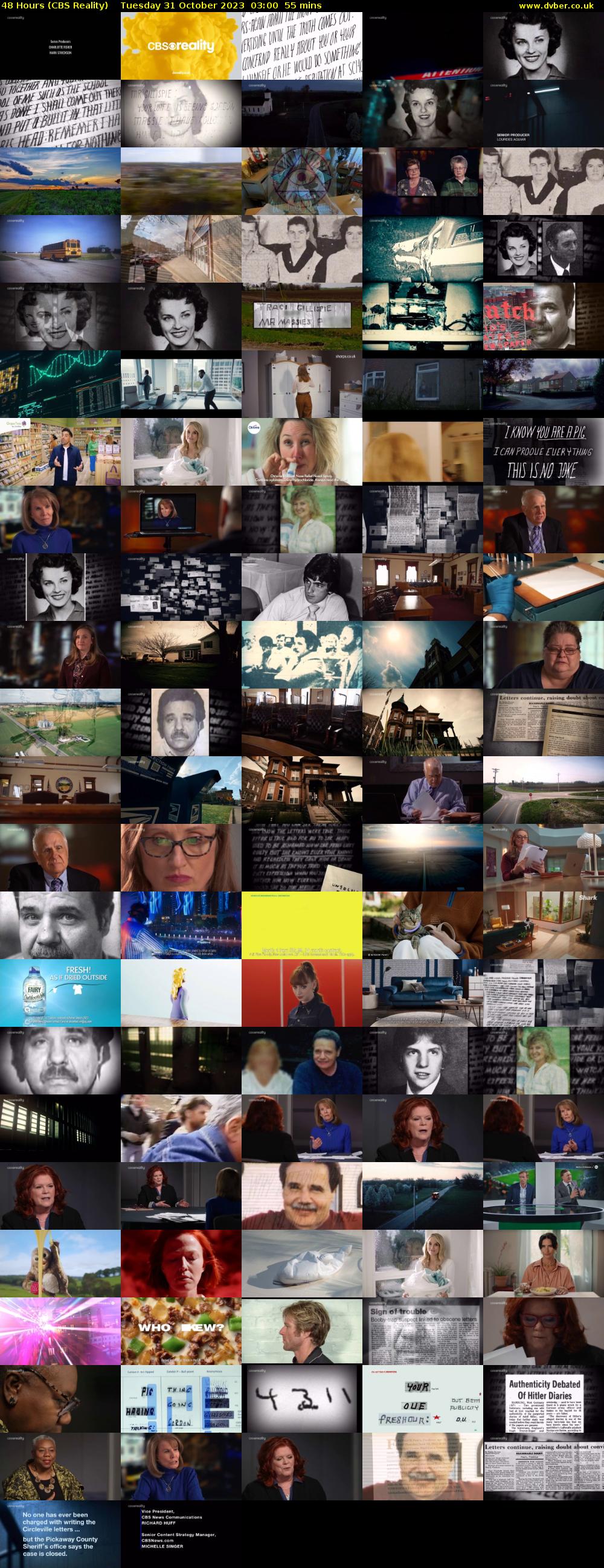 48 Hours (CBS Reality) Tuesday 31 October 2023 03:00 - 03:55
