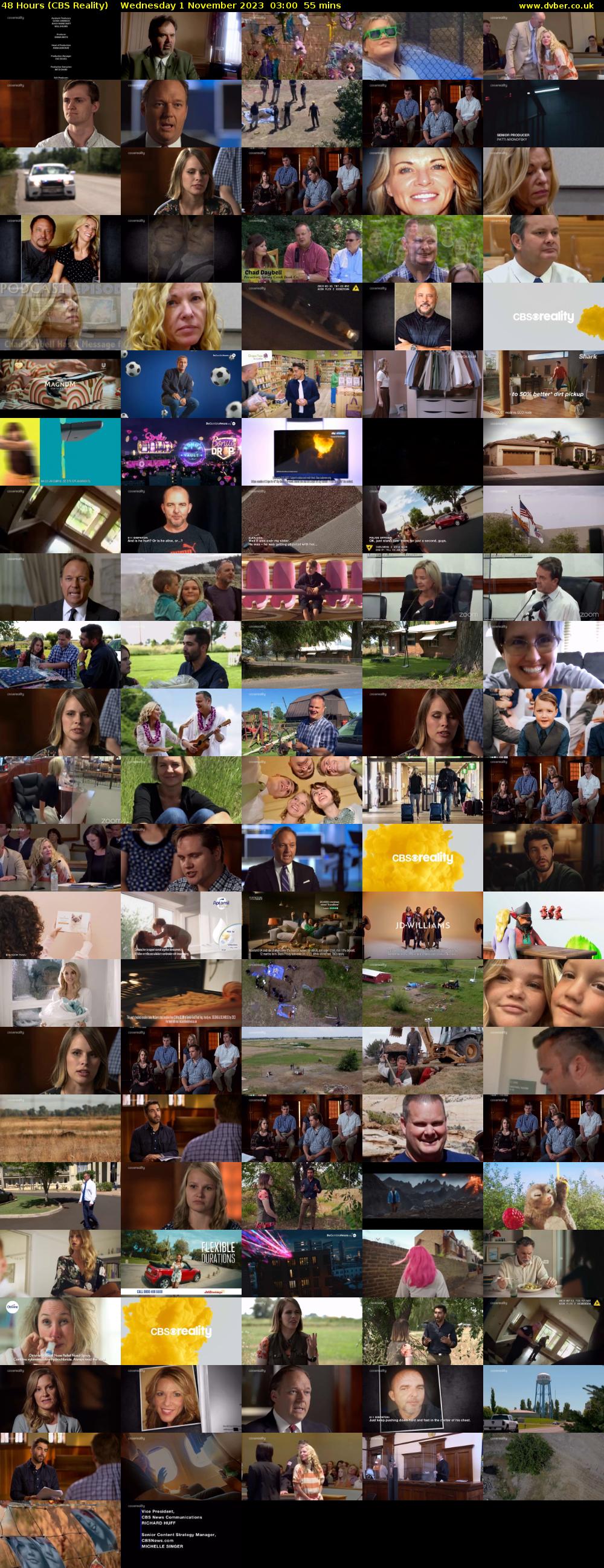 48 Hours (CBS Reality) Wednesday 1 November 2023 03:00 - 03:55
