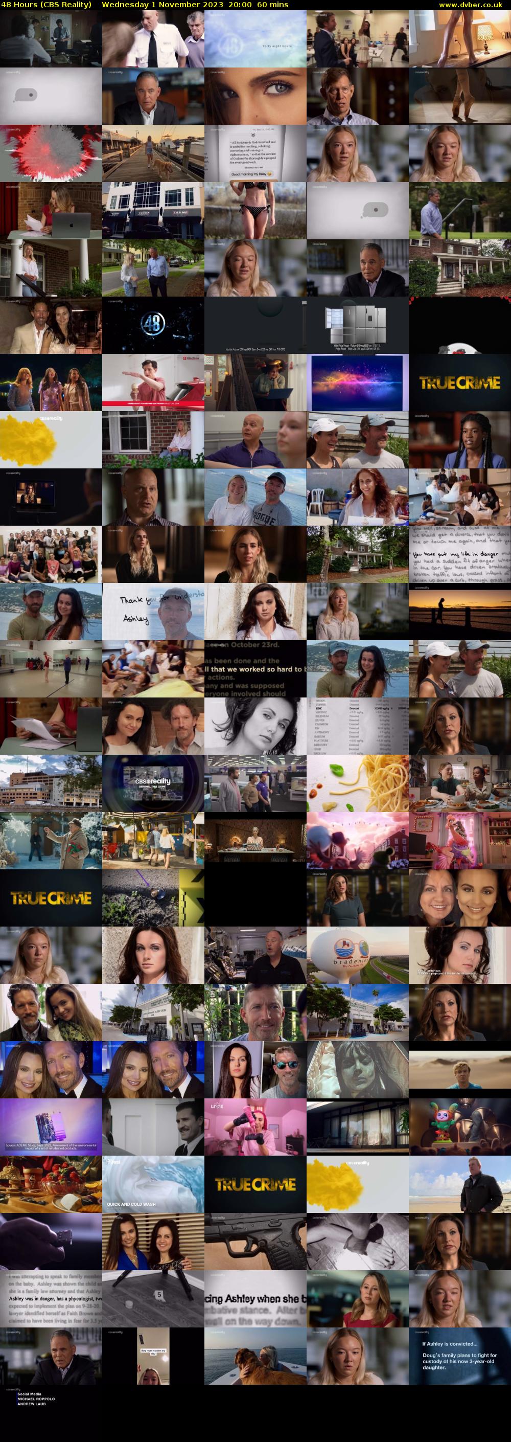 48 Hours (CBS Reality) Wednesday 1 November 2023 20:00 - 21:00