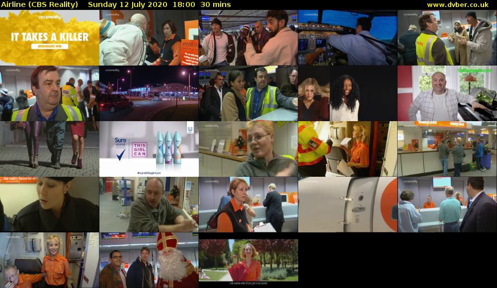 Airline (CBS Reality) Sunday 12 July 2020 18:00 - 18:30