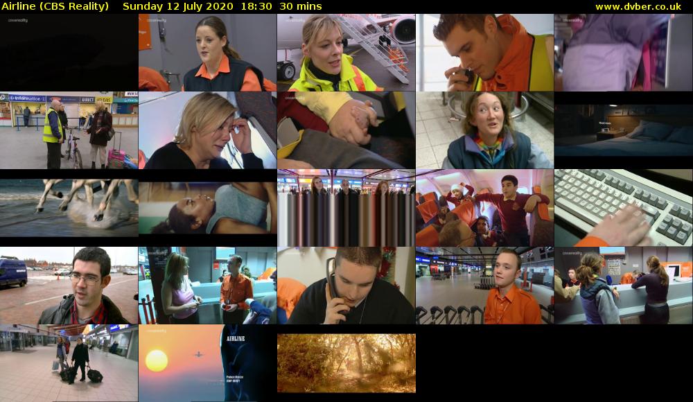 Airline (CBS Reality) Sunday 12 July 2020 18:30 - 19:00