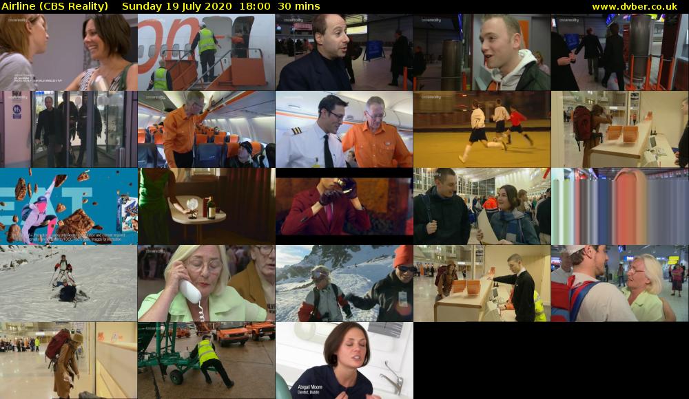 Airline (CBS Reality) Sunday 19 July 2020 18:00 - 18:30