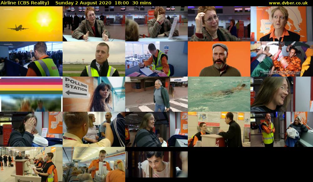 Airline (CBS Reality) Sunday 2 August 2020 18:00 - 18:30