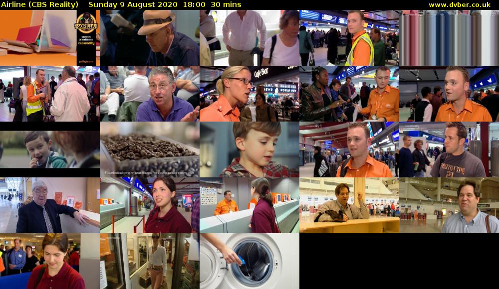Airline (CBS Reality) Sunday 9 August 2020 18:00 - 18:30