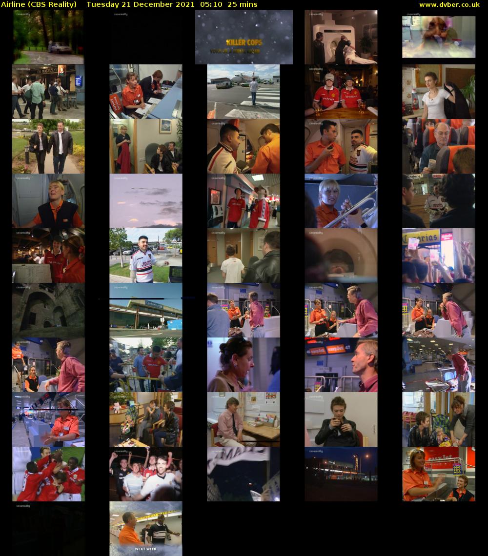 Airline (CBS Reality) Tuesday 21 December 2021 05:10 - 05:35