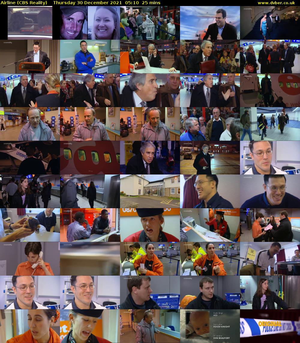 Airline (CBS Reality) Thursday 30 December 2021 05:10 - 05:35