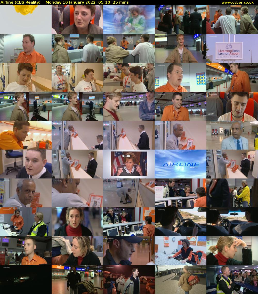Airline (CBS Reality) Monday 10 January 2022 05:10 - 05:35