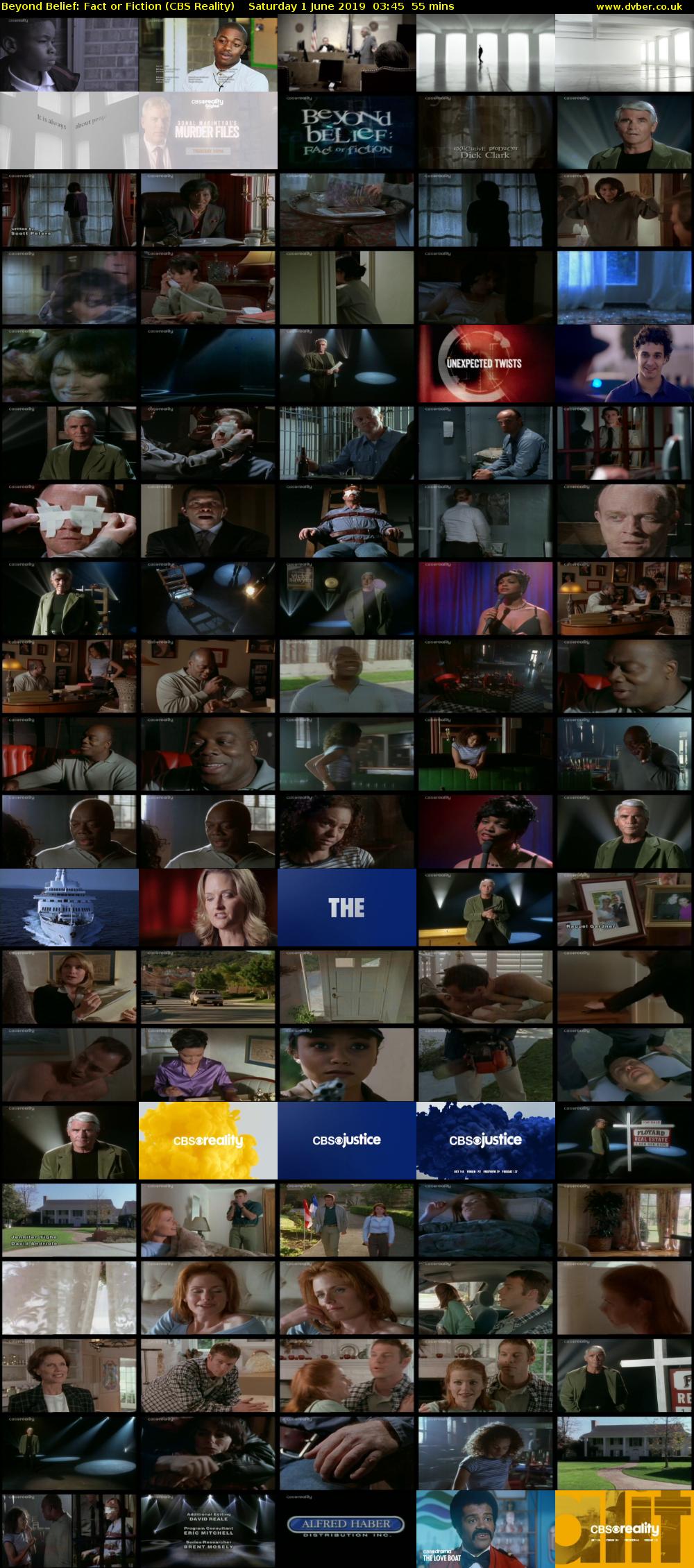 Beyond Belief: Fact or Fiction (CBS Reality) Saturday 1 June 2019 03:45 - 04:40