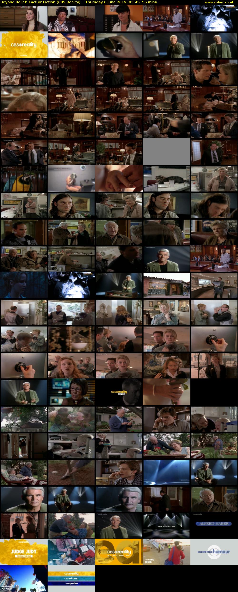 Beyond Belief: Fact or Fiction (CBS Reality) Thursday 6 June 2019 03:45 - 04:40