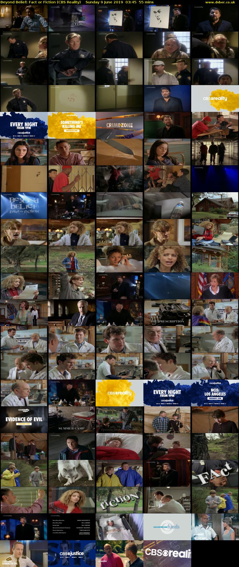 Beyond Belief: Fact or Fiction (CBS Reality) Sunday 9 June 2019 03:45 - 04:40
