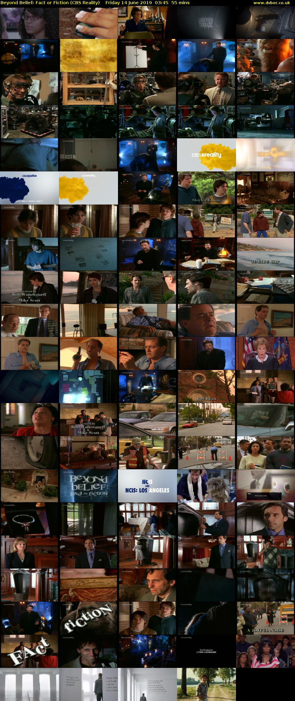 Beyond Belief: Fact or Fiction (CBS Reality) Friday 14 June 2019 03:45 - 04:40