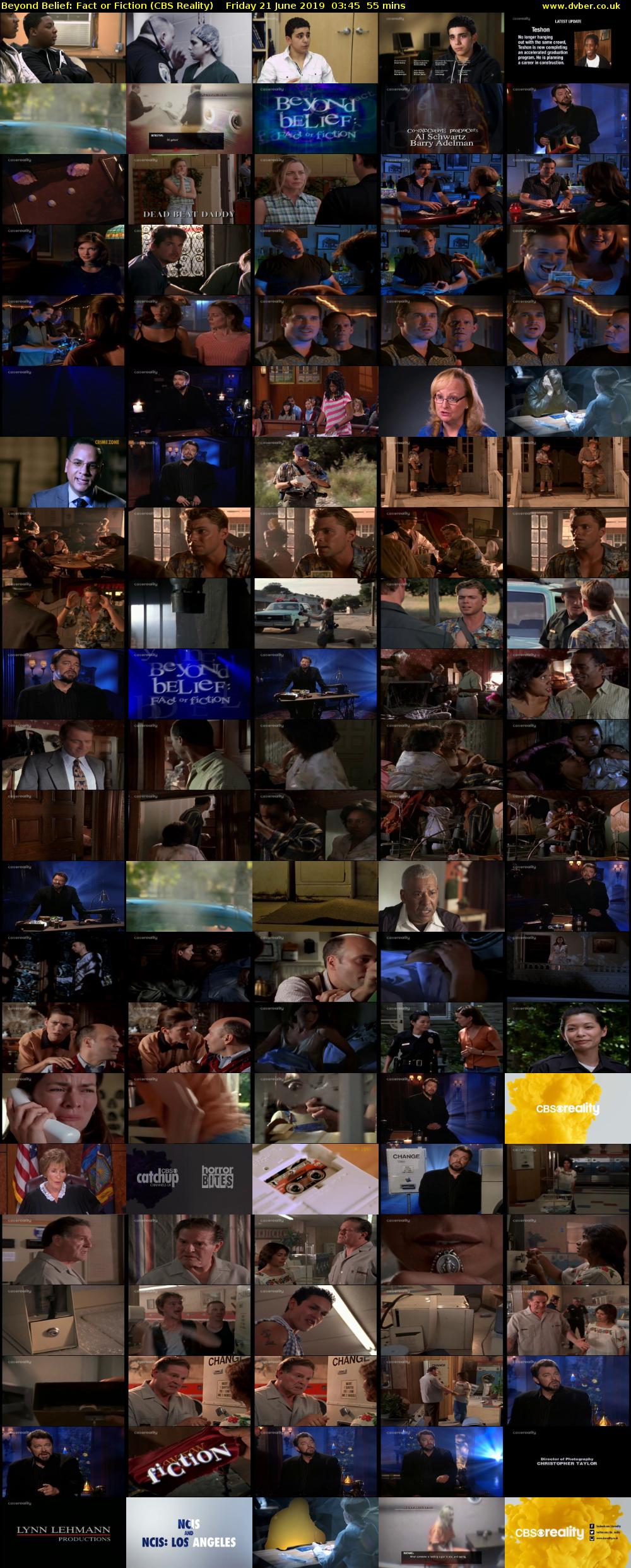 Beyond Belief: Fact or Fiction (CBS Reality) Friday 21 June 2019 03:45 - 04:40