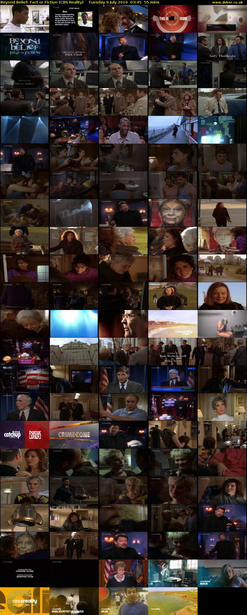 Beyond Belief: Fact or Fiction (CBS Reality) Tuesday 9 July 2019 03:45 - 04:40