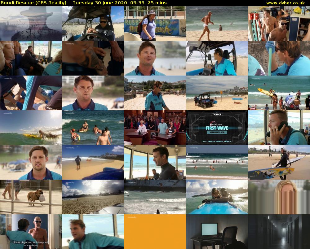 Bondi Rescue (CBS Reality) Tuesday 30 June 2020 05:35 - 06:00