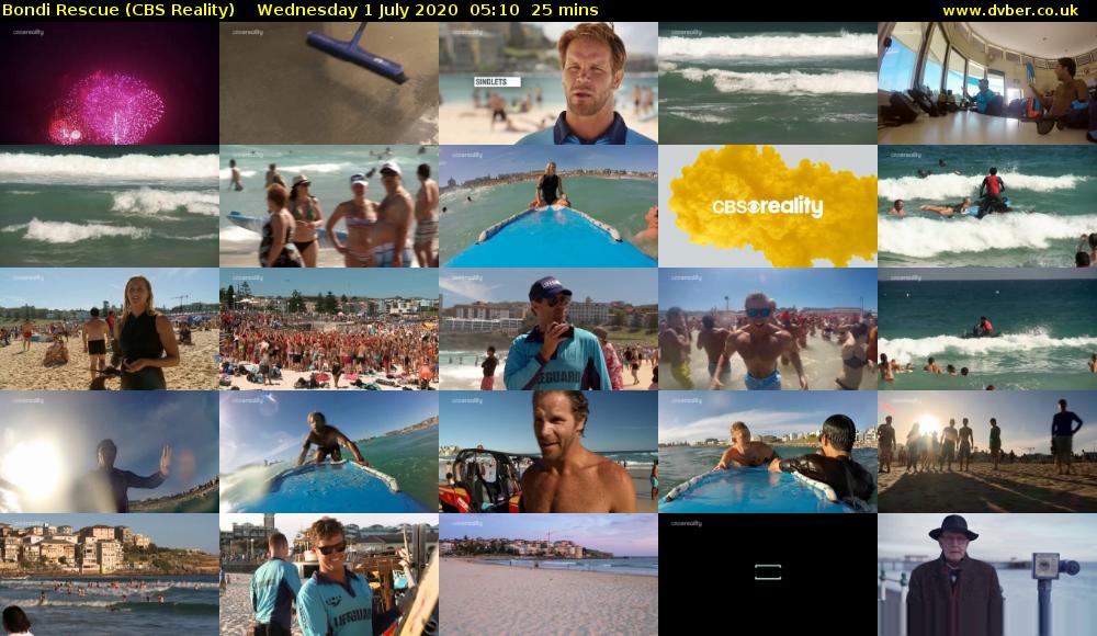 Bondi Rescue (CBS Reality) Wednesday 1 July 2020 05:10 - 05:35