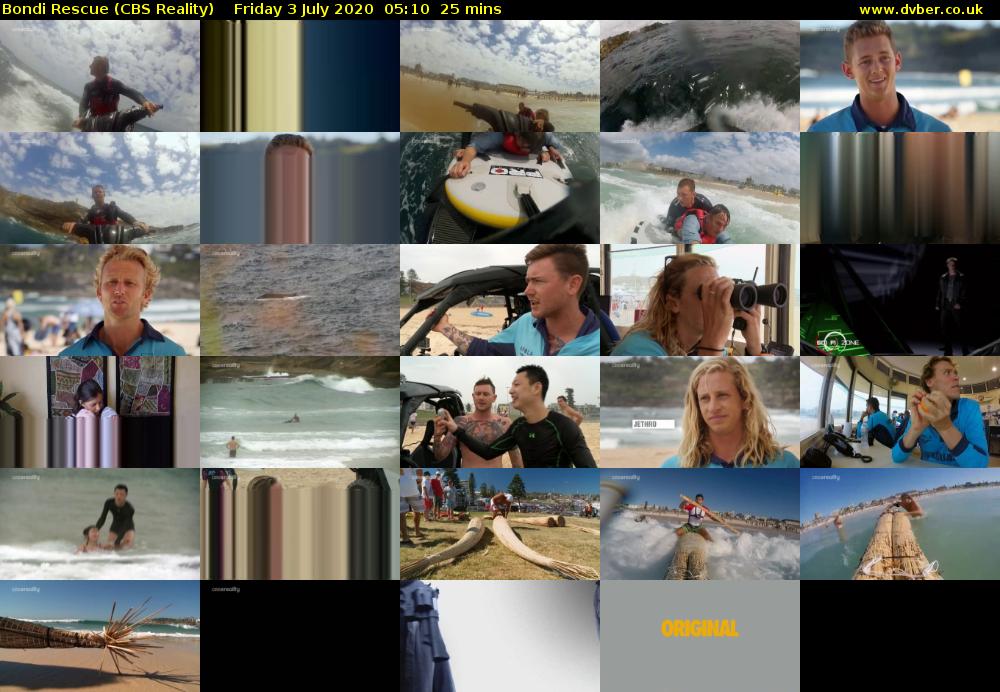 Bondi Rescue (CBS Reality) Friday 3 July 2020 05:10 - 05:35