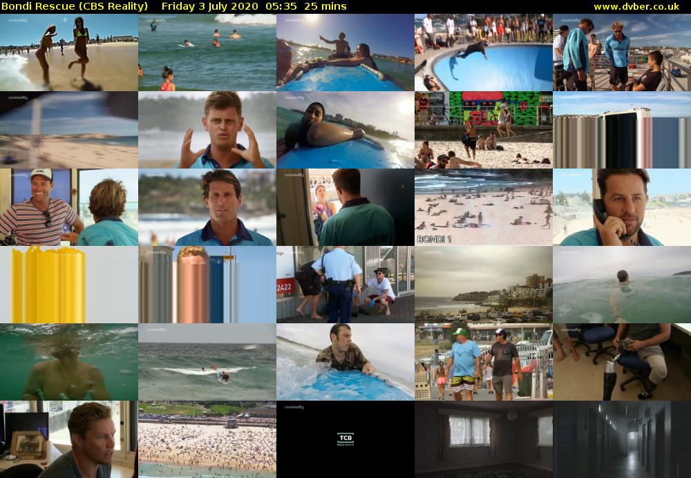 Bondi Rescue (CBS Reality) Friday 3 July 2020 05:35 - 06:00