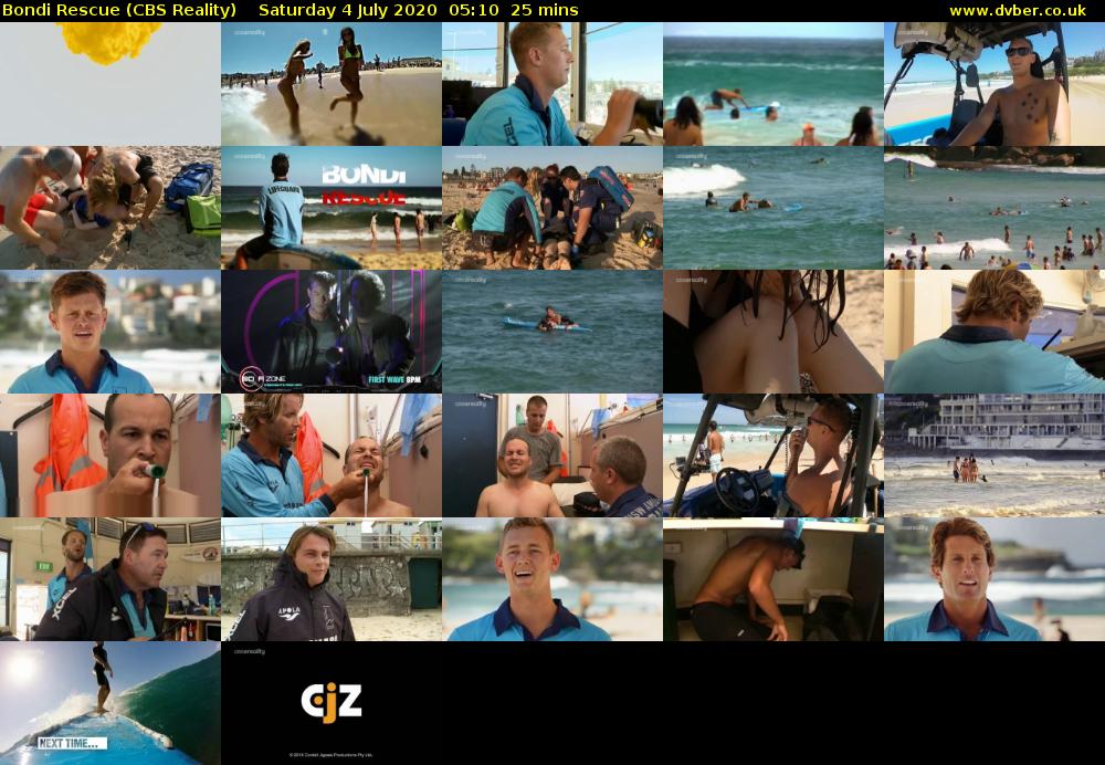Bondi Rescue (CBS Reality) Saturday 4 July 2020 05:10 - 05:35