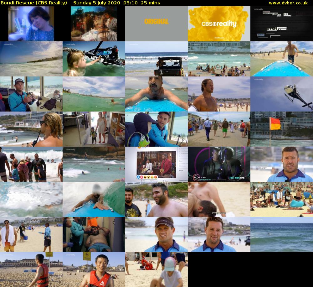 Bondi Rescue (CBS Reality) Sunday 5 July 2020 05:10 - 05:35