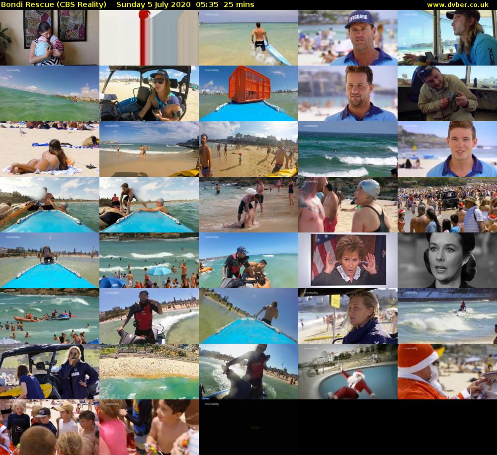Bondi Rescue (CBS Reality) Sunday 5 July 2020 05:35 - 06:00