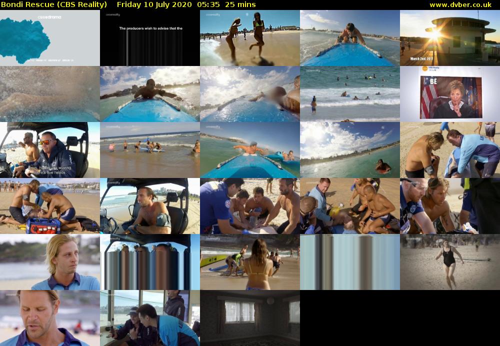 Bondi Rescue (CBS Reality) Friday 10 July 2020 05:35 - 06:00