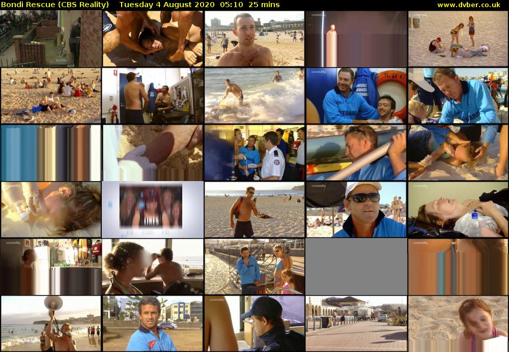 Bondi Rescue (CBS Reality) Tuesday 4 August 2020 05:10 - 05:35