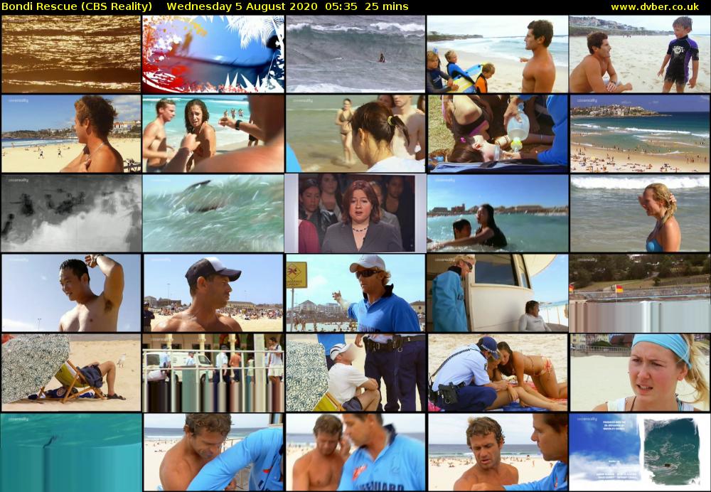 Bondi Rescue (CBS Reality) Wednesday 5 August 2020 05:35 - 06:00