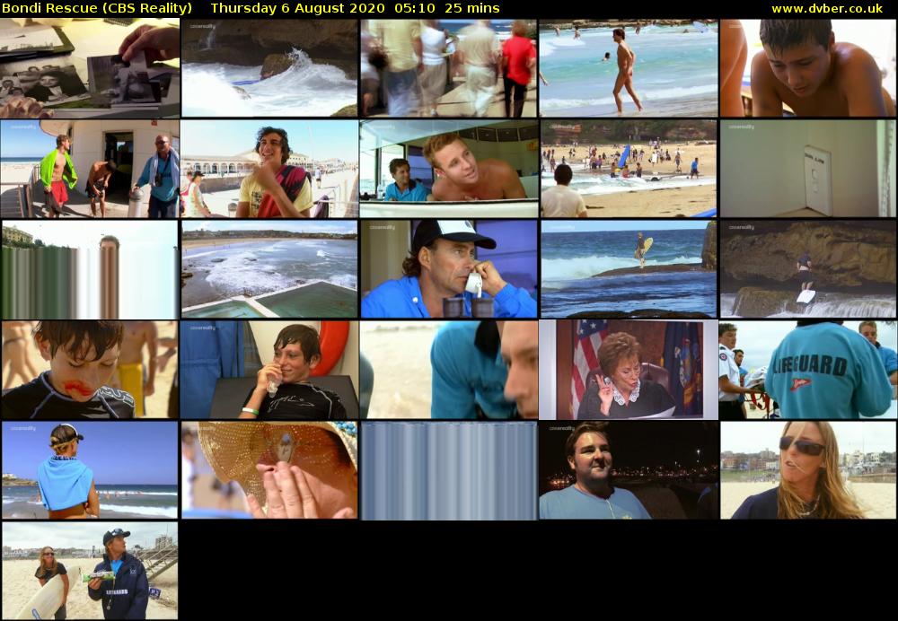 Bondi Rescue (CBS Reality) Thursday 6 August 2020 05:10 - 05:35