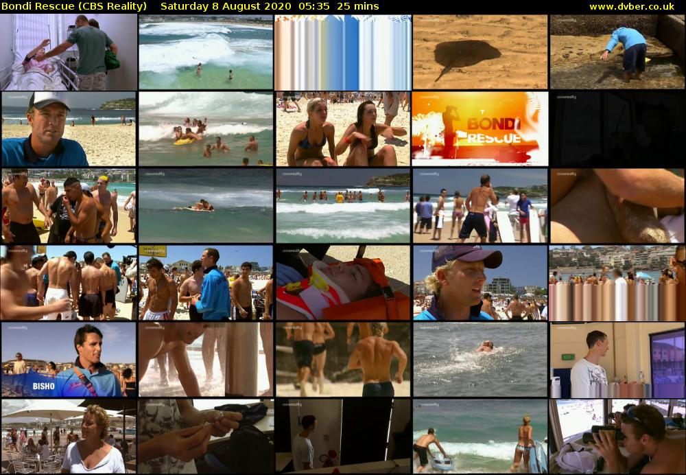 Bondi Rescue (CBS Reality) Saturday 8 August 2020 05:35 - 06:00