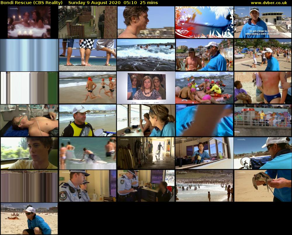 Bondi Rescue (CBS Reality) Sunday 9 August 2020 05:10 - 05:35