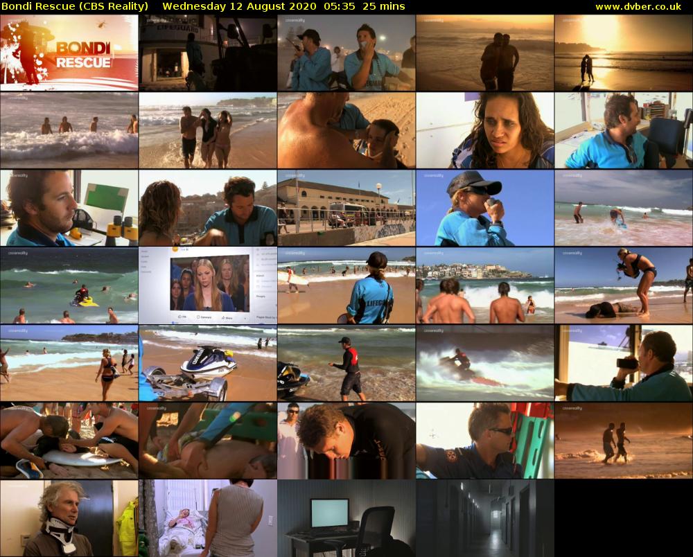 Bondi Rescue (CBS Reality) Wednesday 12 August 2020 05:35 - 06:00
