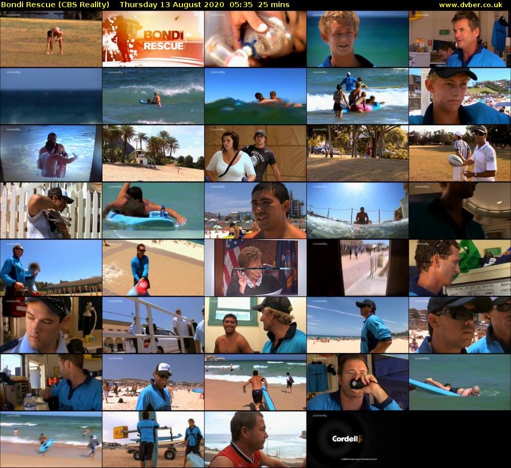 Bondi Rescue (CBS Reality) Thursday 13 August 2020 05:35 - 06:00