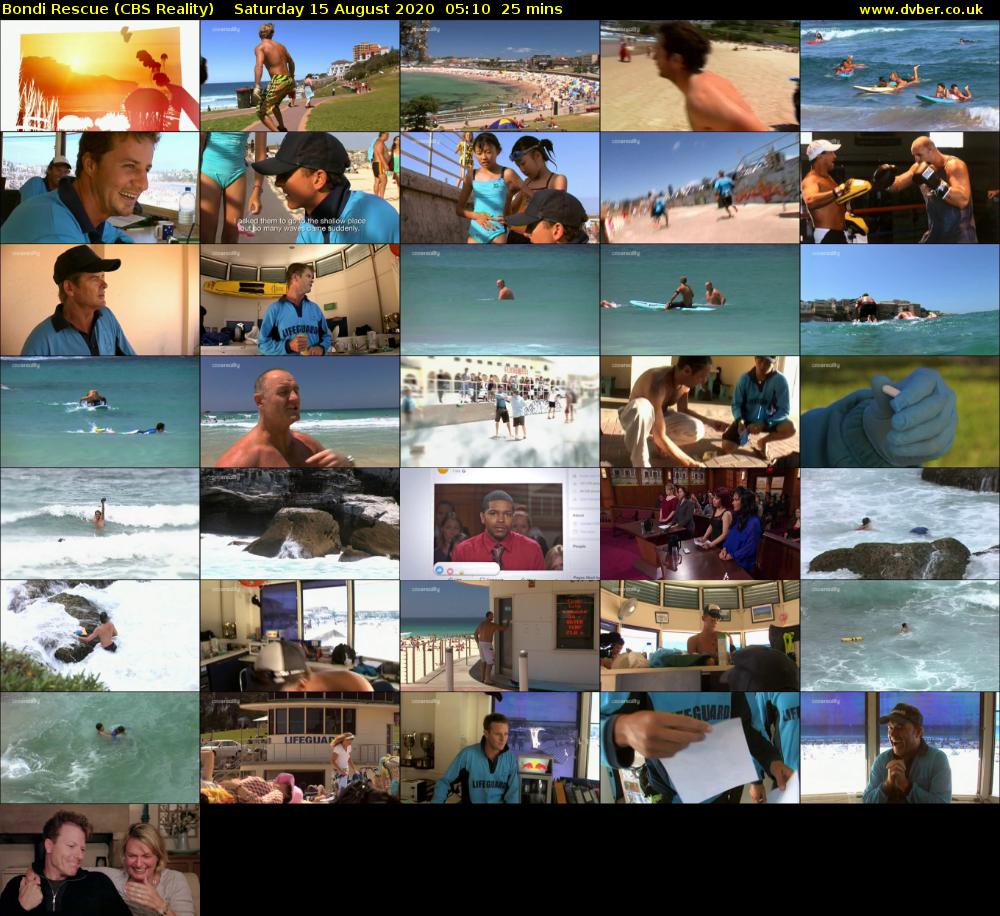 Bondi Rescue (CBS Reality) Saturday 15 August 2020 05:10 - 05:35