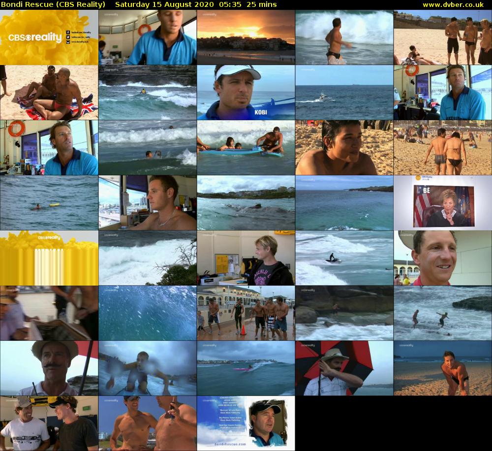 Bondi Rescue (CBS Reality) Saturday 15 August 2020 05:35 - 06:00