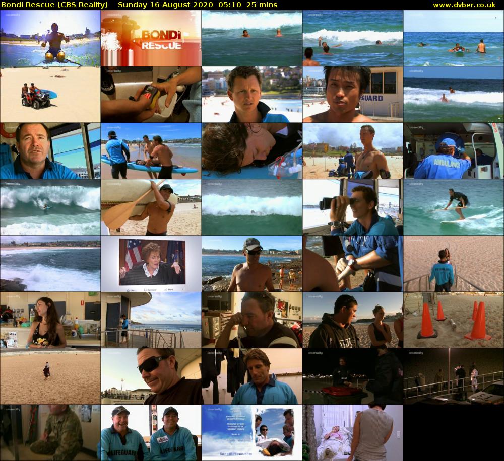Bondi Rescue (CBS Reality) Sunday 16 August 2020 05:10 - 05:35
