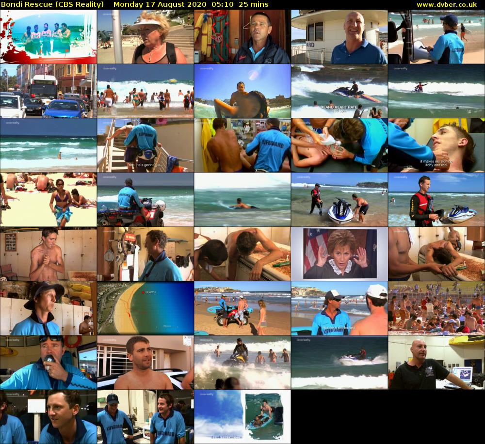 Bondi Rescue (CBS Reality) Monday 17 August 2020 05:10 - 05:35