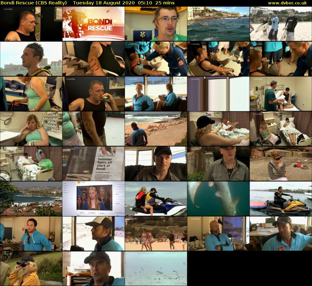 Bondi Rescue (CBS Reality) Tuesday 18 August 2020 05:10 - 05:35