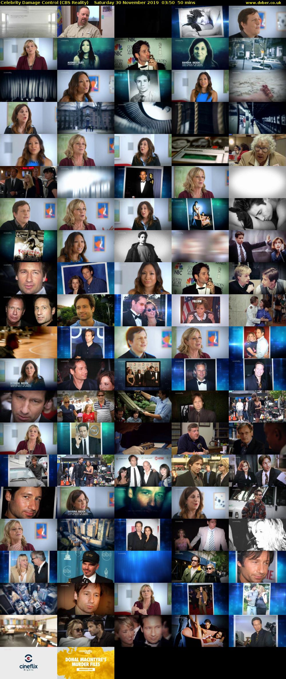 Celebrity Damage Control (CBS Reality) Saturday 30 November 2019 03:50 - 04:40
