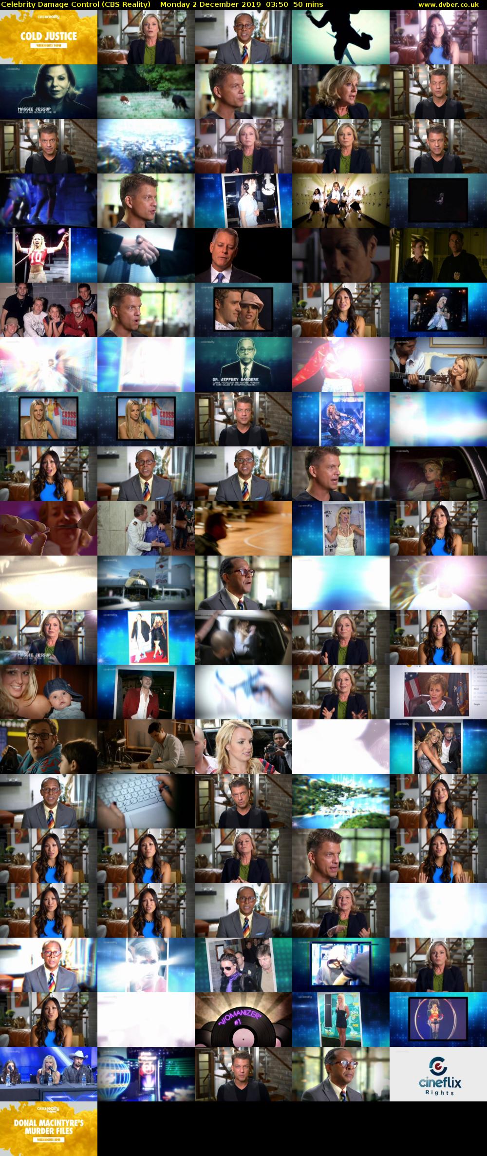 Celebrity Damage Control (CBS Reality) Monday 2 December 2019 03:50 - 04:40