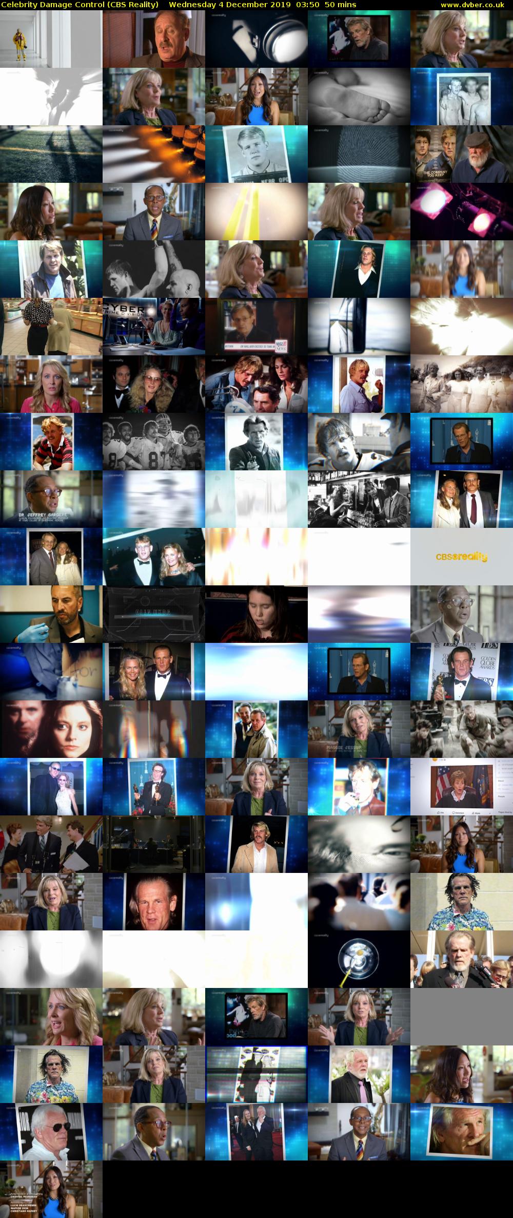 Celebrity Damage Control (CBS Reality) Wednesday 4 December 2019 03:50 - 04:40