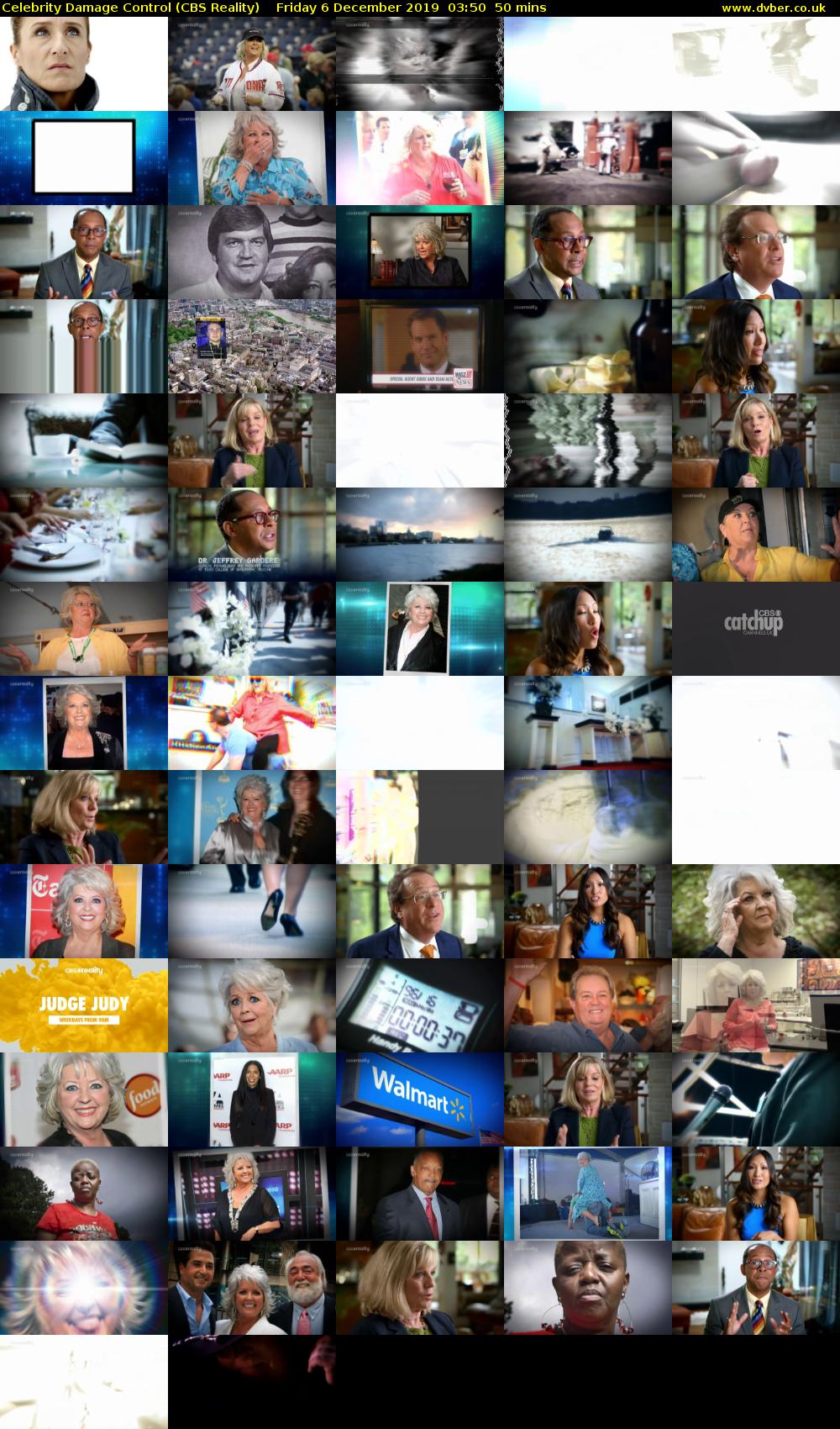Celebrity Damage Control (CBS Reality) Friday 6 December 2019 03:50 - 04:40