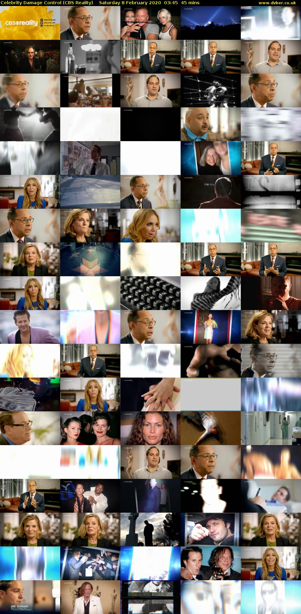 Celebrity Damage Control (CBS Reality) Saturday 8 February 2020 03:45 - 04:30
