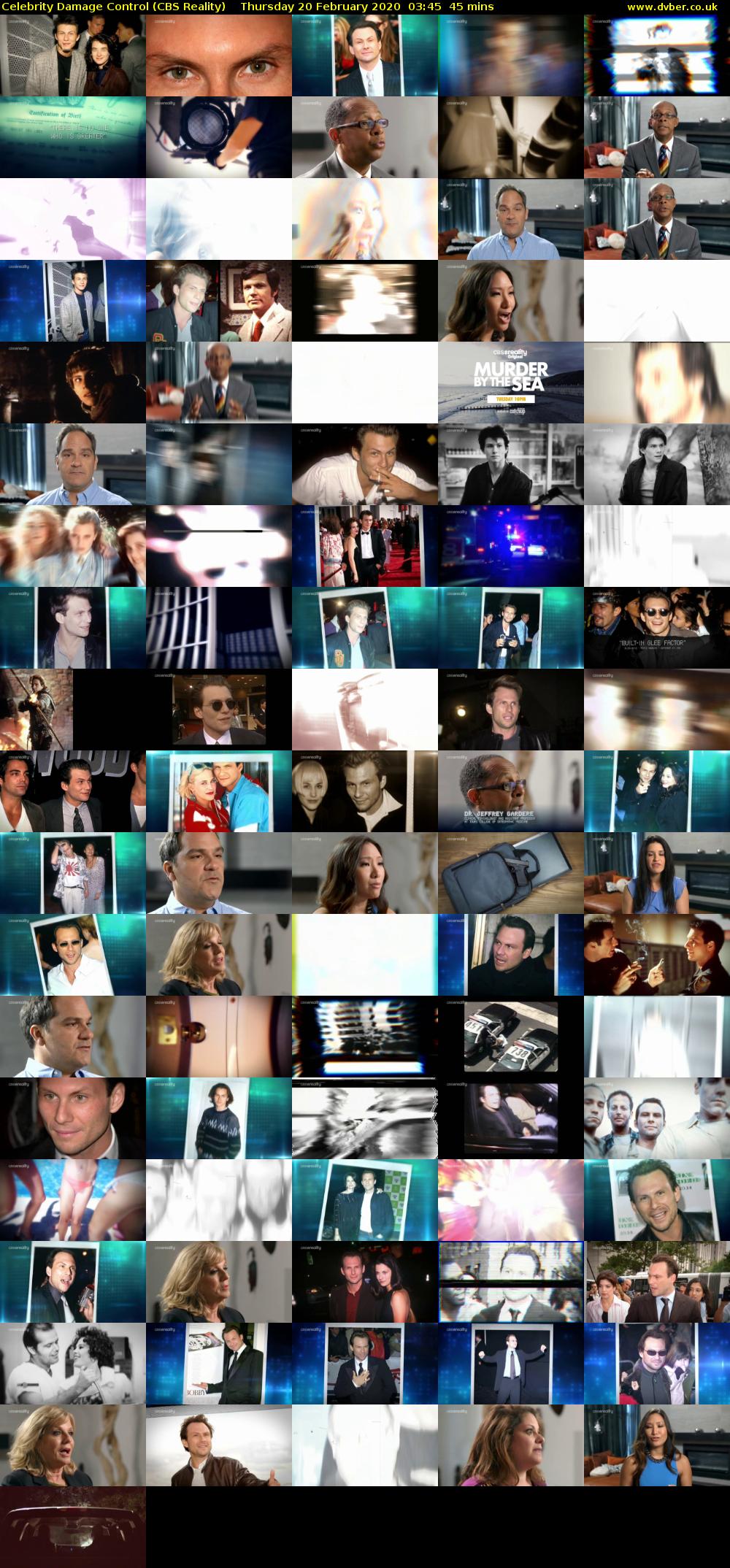 Celebrity Damage Control (CBS Reality) Thursday 20 February 2020 03:45 - 04:30