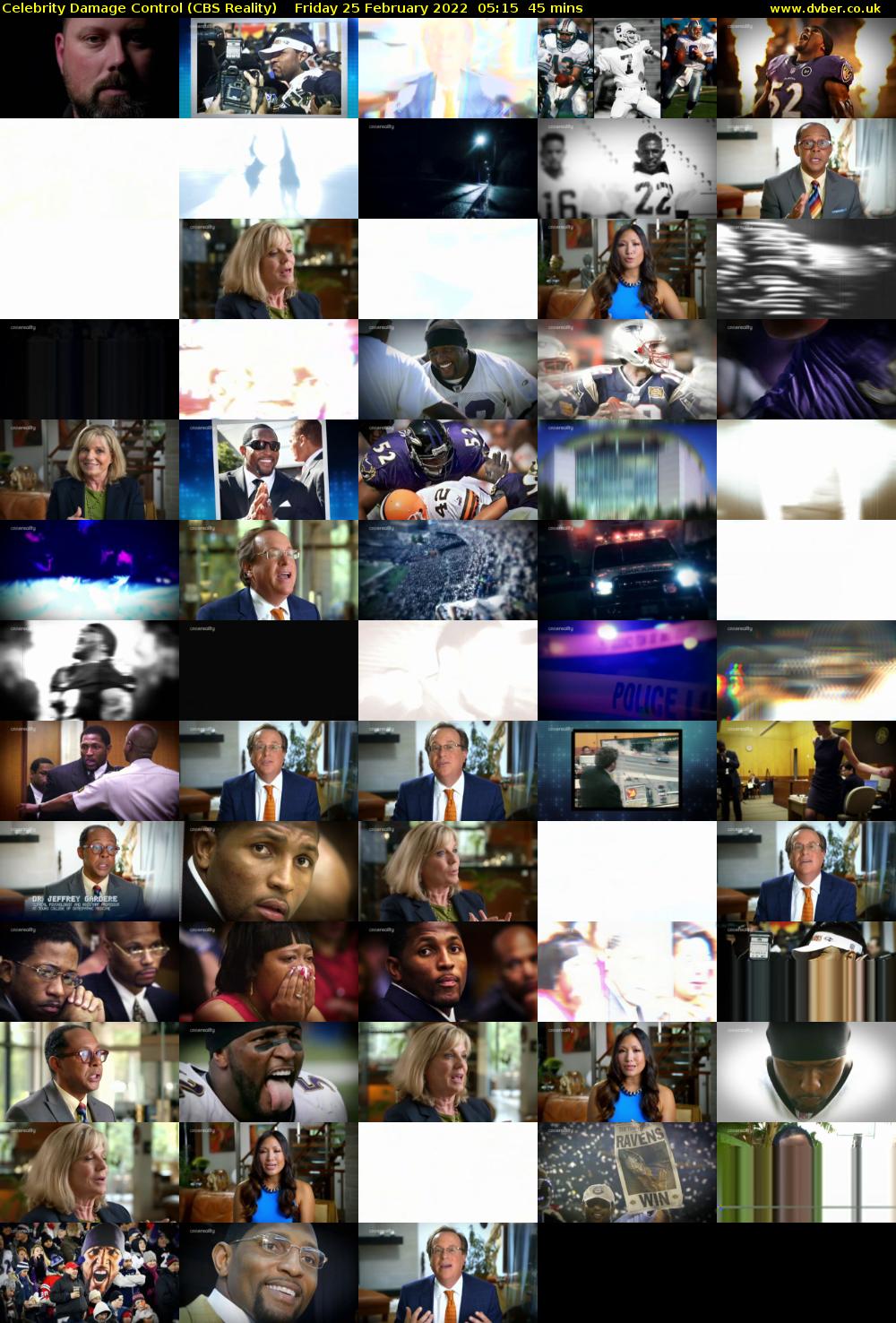 Celebrity Damage Control (CBS Reality) Friday 25 February 2022 05:15 - 06:00